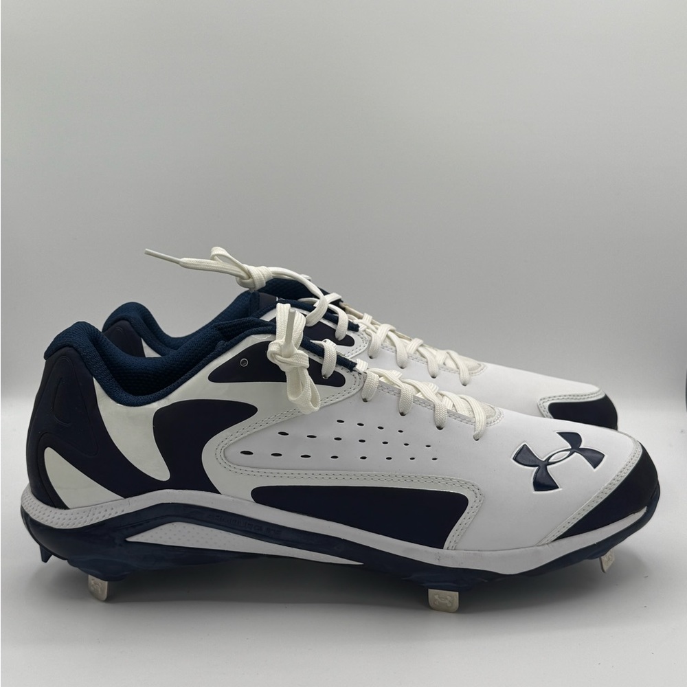 Under Armour Yard Low ST Authentic Collection Baseball Cleats Blue Size 15 Rare